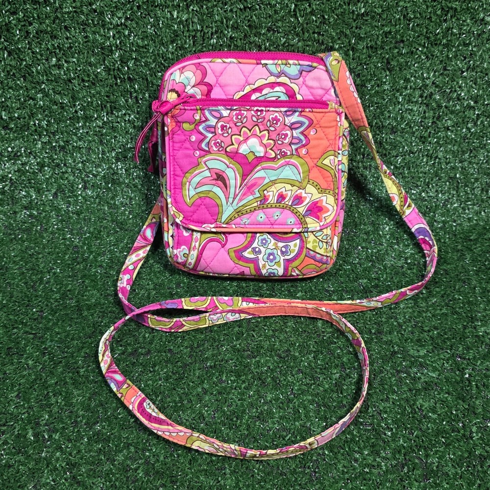 Vera Bradley Mini Hipster Crossbody in Retired Pink Swirls